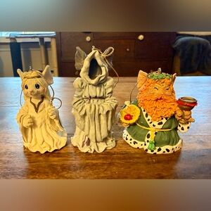 Vintage House of Lloyd, Set of 3 ‘A Christmas Carol’ Ghosts Mice Ornaments, 1996